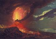 Joseph wright of derby, Vesuvius in Eruption, with a View over the Islands in the Bay of Naples